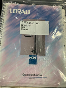 LORAD M-IV OPERATOR'S MANUAL, 9-500-0169